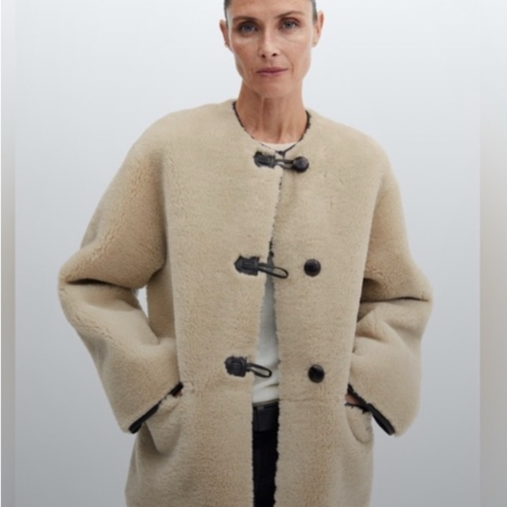 Mango fur coat